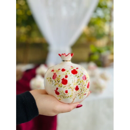 انار سرامیکی نقاشی شده شب یلدا