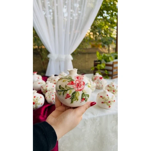 انار سرامیکی نقاشی شده شب یلدا