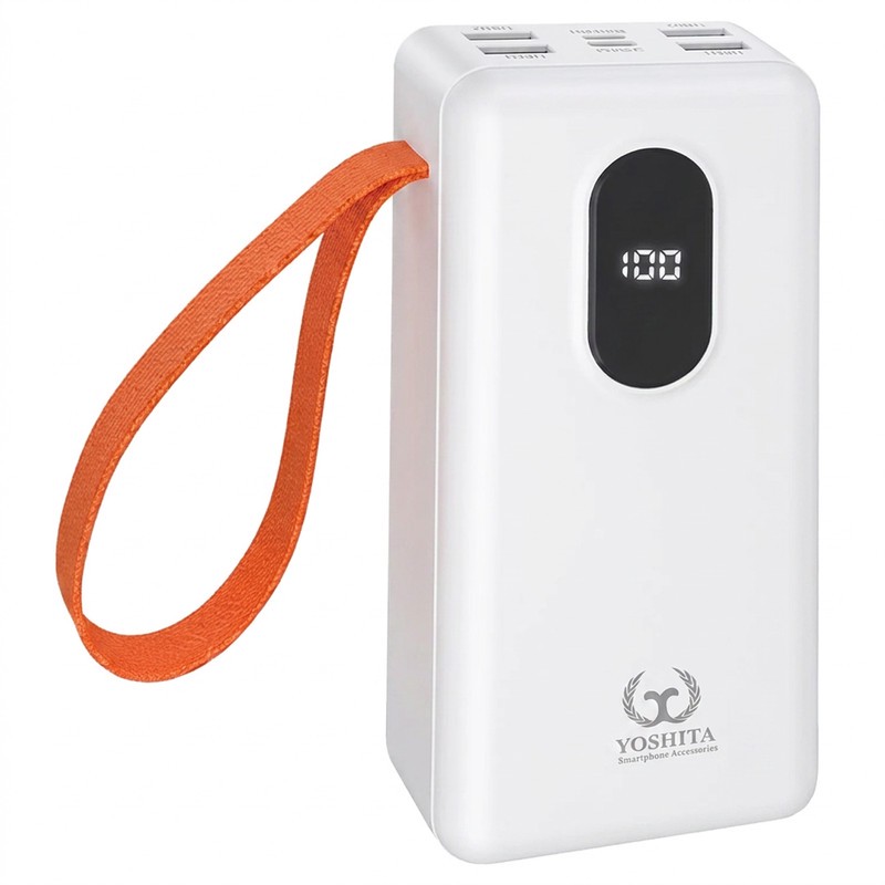 پاوربانک 22.5 وات یوشیتا مدل YP-040 ظرفیت 30000 میلی آمپرساعت به همراه کابل USB-A به USB-C اصلجدید