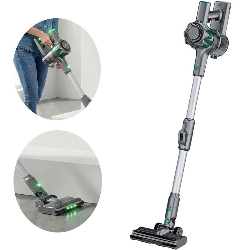 جارو شارژی عصایی گرین لاین مدل lite vacuum cleaner، با توان موتور 150 وات، باتری لیتیوم یونی 2200 میلی آمپرساعت، قابل...جدید