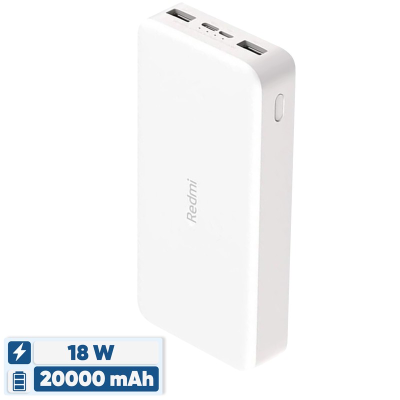 پاوربانک 18 وات شیائومی مدل Redmi PB200LZM ظرفیت 20000 میلی آمپر ساعت اصلجدید