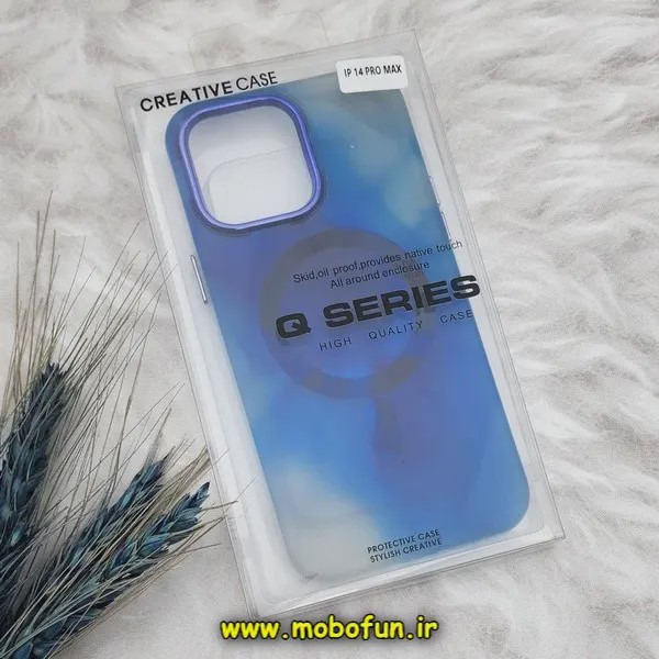 قاب گوشی iPhone 14 Pro Max آیفون طرح متال آبرنگی مگ سیف اورجینال Creative Case کد E6-170775
