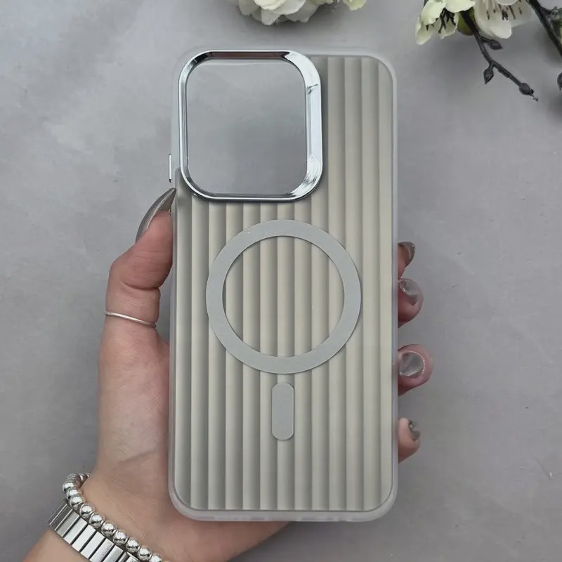 قاب گوشی Redmi 15C - Poco C85 شیائومی لنز کرومی دورمات کرکره ای طرح مگ سیف کد E42-1000321