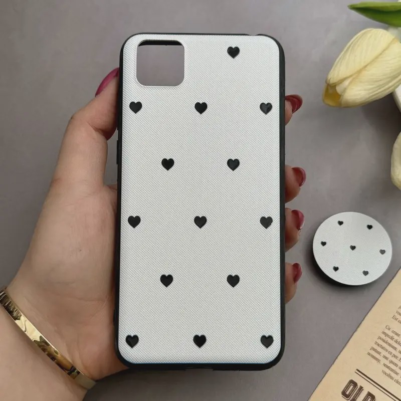 قاب گوشی Y5P 2020 هوآوی فانتزی سوزنی برجسته طرح قلب پاپ سوکت دار کد E24-129114