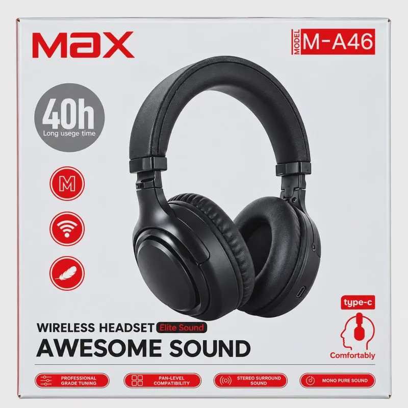 هدفون بی سیم Max مدل M-A46 کد Z56-140941جدید