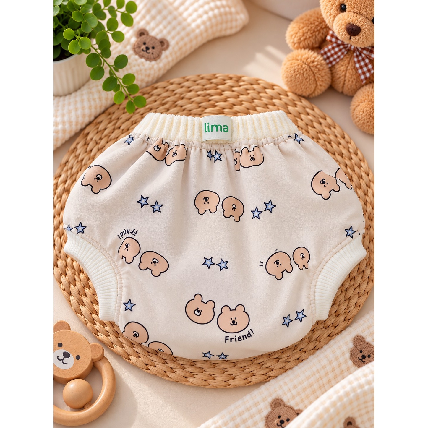 شورت آموزشی طرح دار سایز 2 تا 3 سالجدید