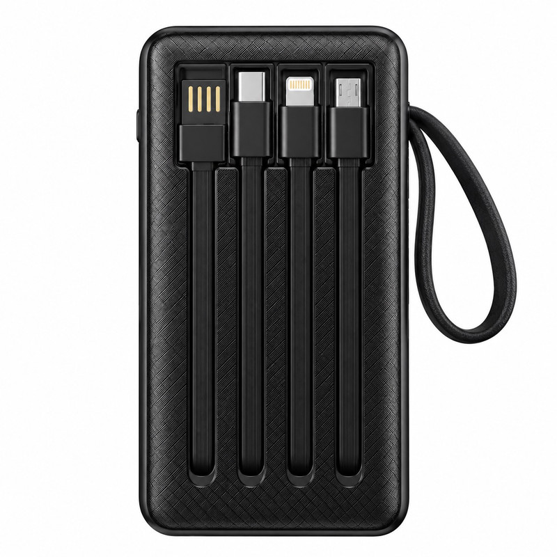 پاوربانک 15 وات وندنس مدل PB058 ظرفیت 10000 میلی آمپرساعت به همراه کابل USB-C، لایتنینگ و Micro USBجدید