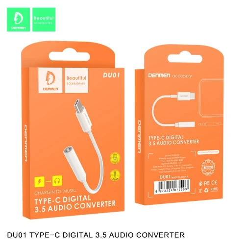 تبدیل Type-C به جک 3.5 میلی متری دنمن DU01
