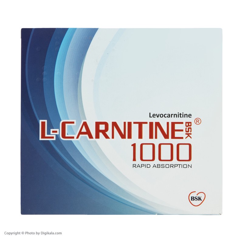 ویال خوراکی ال کارنیتین 1000 میلی گرمی بی اس کی بسته 10 عددیجدید