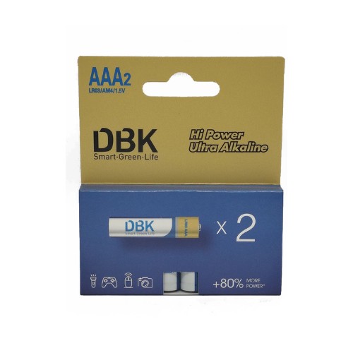باتری نیم قلم الترا آلکالاین برند DBK بسته 2 عددیجدید
