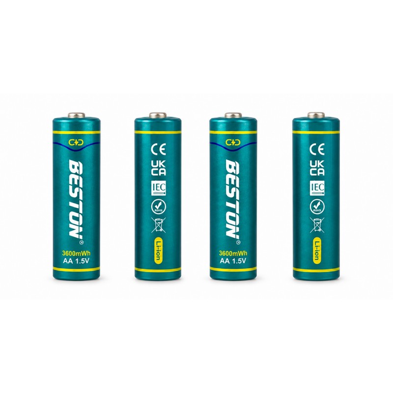 باتری قلمی قابل شارژ بستون مدل 1.5V.li-ion-3600mwh بسته 4 عددیجدید