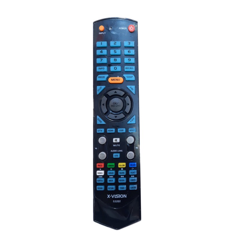 ریموت کنترل تلویزیون ایکس ویژن مدل 53202جدید