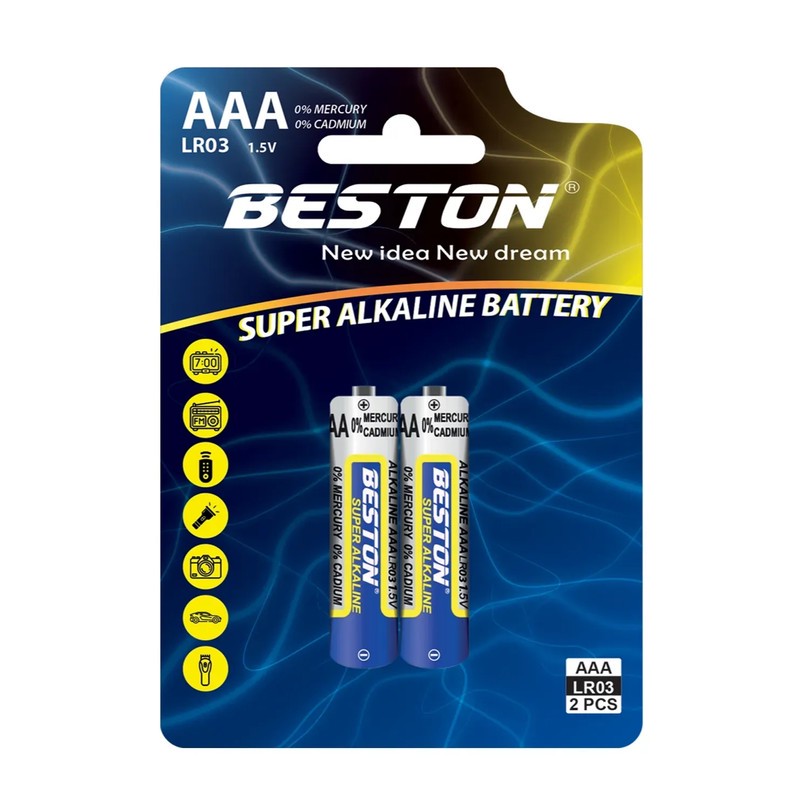 باتری نیم قلمی بستون مدل Super Alkaline کد LR03جدید