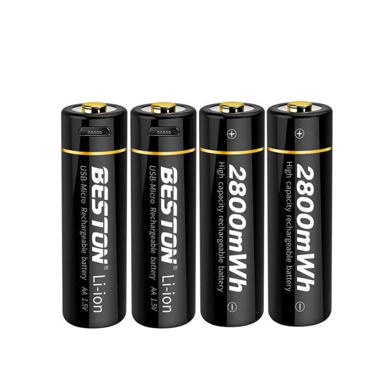 باتری قلمی قابل شارژ بستون مدل LION2800MAH کد میکرو USB بسته چهار عددیجدید