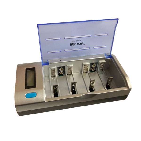 شارژر باتری بستون مدل BST-C906W به همراه باتری نیم قلمی بسته 2 عددیجدید