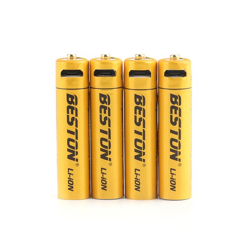 باتری نیم قلمی قابل شارژ بستون مدل LION کد MICROUSB بسته چهار عددیجدید