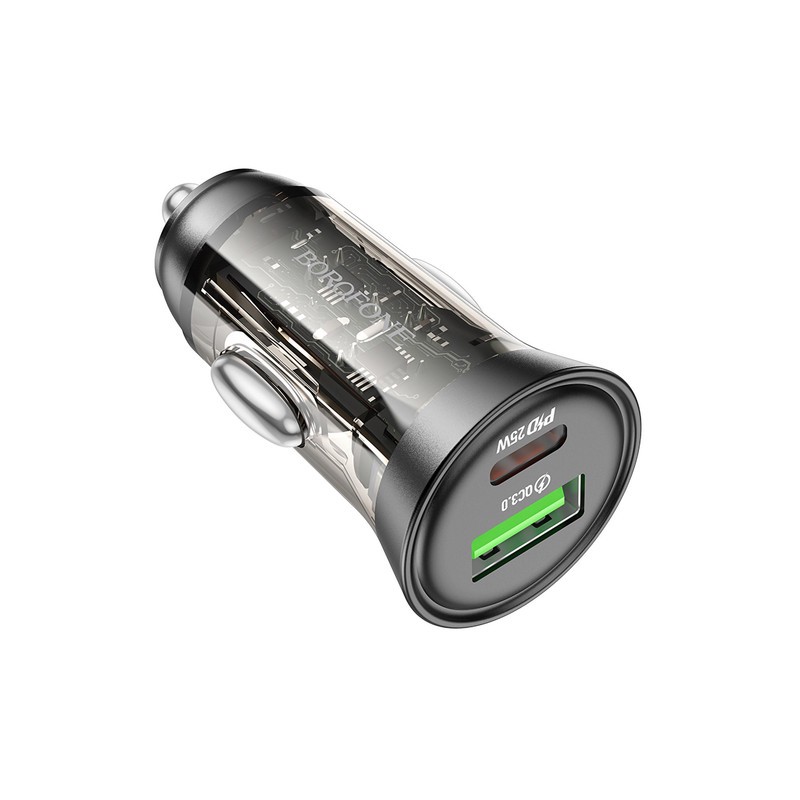 شارژر فندکی 25 وات بروفون مدل BZ26A PD QC3.0جدید