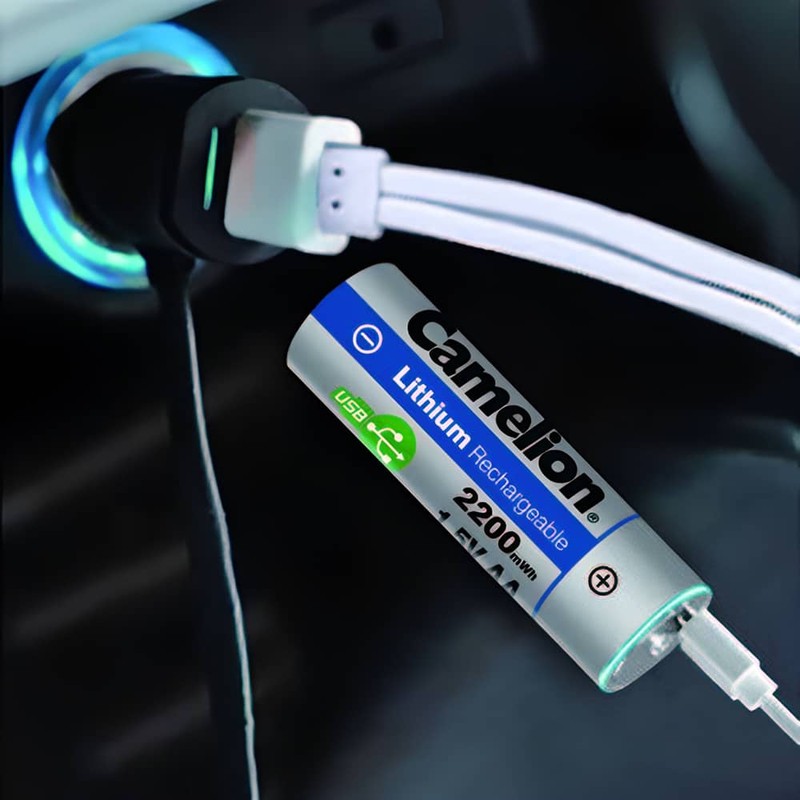 باتری قلمی قابل شارژ کملیون مدل USB-TYPE C 2200MAH بسته 2 عددیجدید