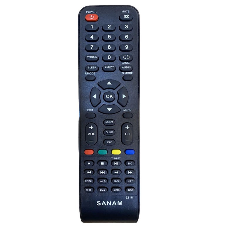 ریموت کنترل تلویزیون صنام مدل 52181جدید