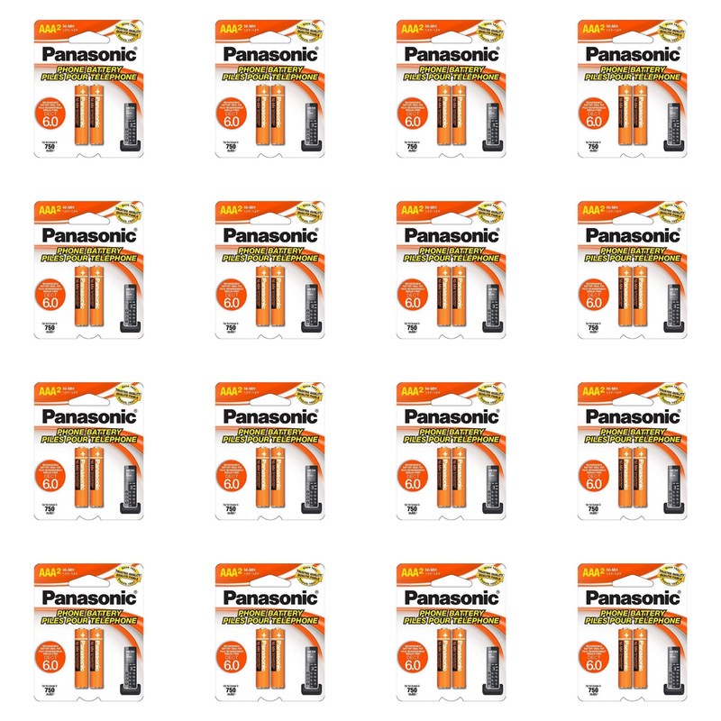 باتری نیم قلمی قابل شارژ پاناسونیک کد p98 بسته 32 عددیجدید