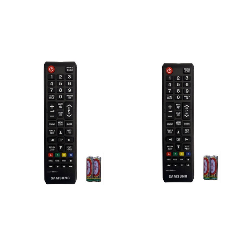 ریموت کنترل تلویزیون سامسونگ مدل AA59-00602A مجموعه 2 عددی به همراه باتریجدید