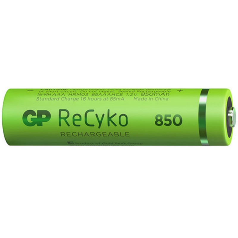 باتری نیم قلمی قابل شارژ جی پی مدل Rechargeable Recyko 850 بسته چهار عددیجدید