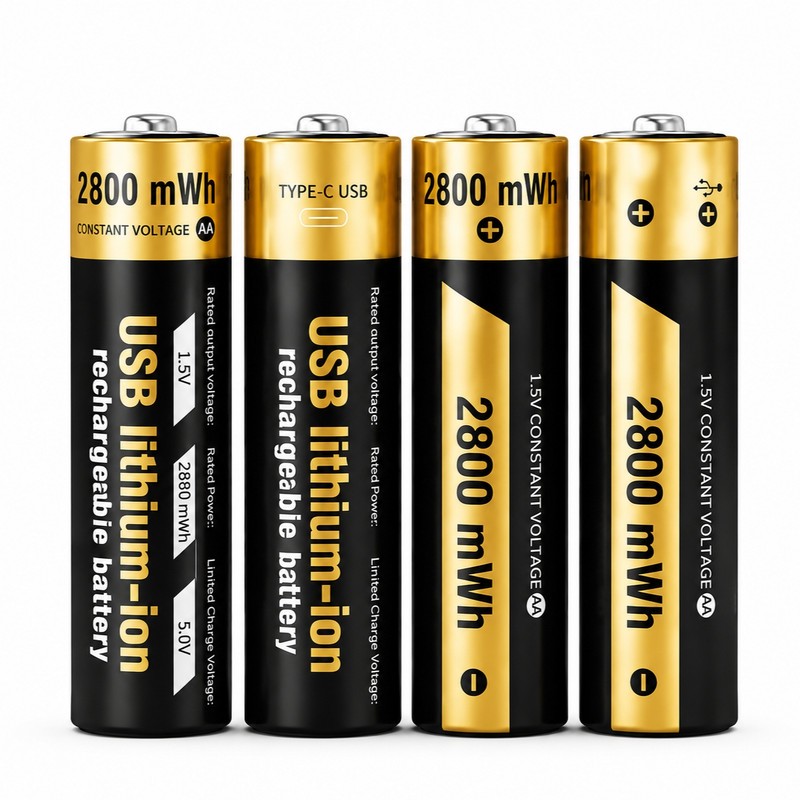 باتری قلمی قابل شارژ اسمارت چیپس کد1 USB-C بسته 4 عددیجدید