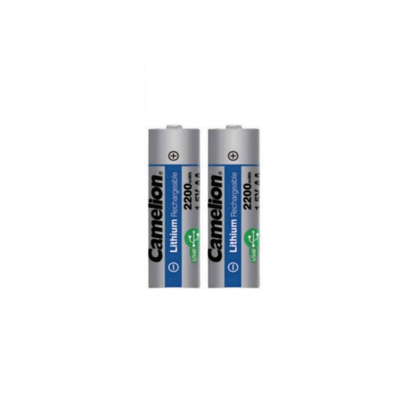 باتری قلمی قابل شارژ کملیون مدل USB-TYPE C 2200MAH بسته 2 عددیجدید