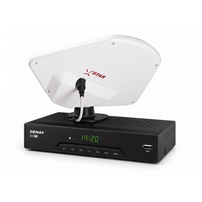 گیرنده دیجیتال دنای مدل Infinite Quality-Full HD به همراه آنتن هوایی استارجدید