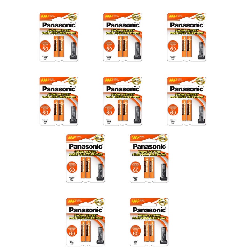 باتری نیم قلمی قابل شارژ پاناسونیک کد p98 بسته 20 عددیجدید
