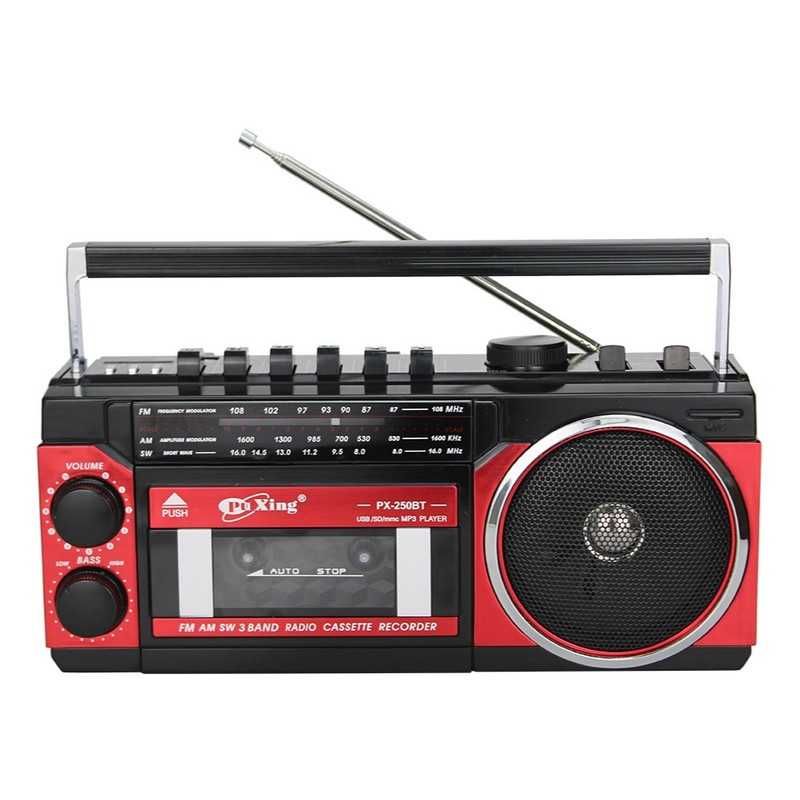 رادیو FM، AM، SW مدل رادیو کاست خور پوکسینگ مدل px-250Bt دارای پورت USBجدید