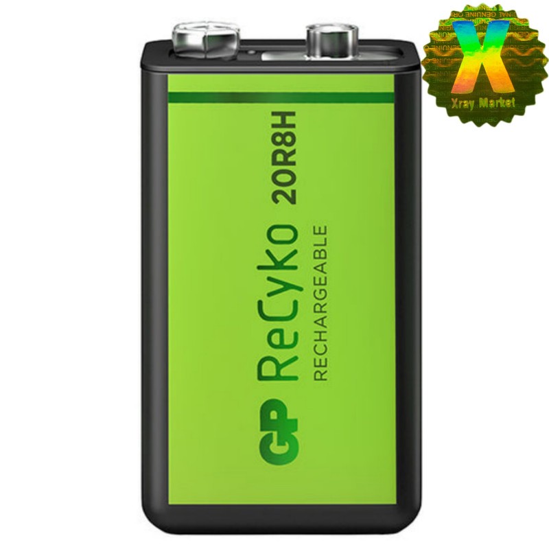 باتری کتابی جی پی مدل Rechargeable Recyko 200mAh 9V XRAYجدید
