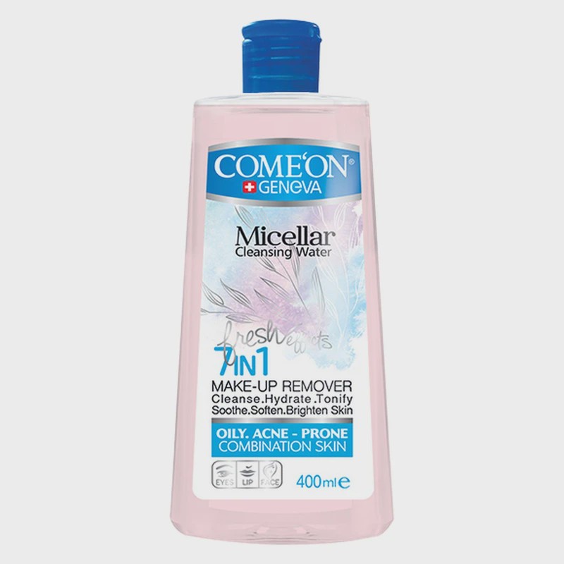 آب پاک کننده آرایش صورت کامان مدل OILY SKIN حجم 400 میلی لیتر