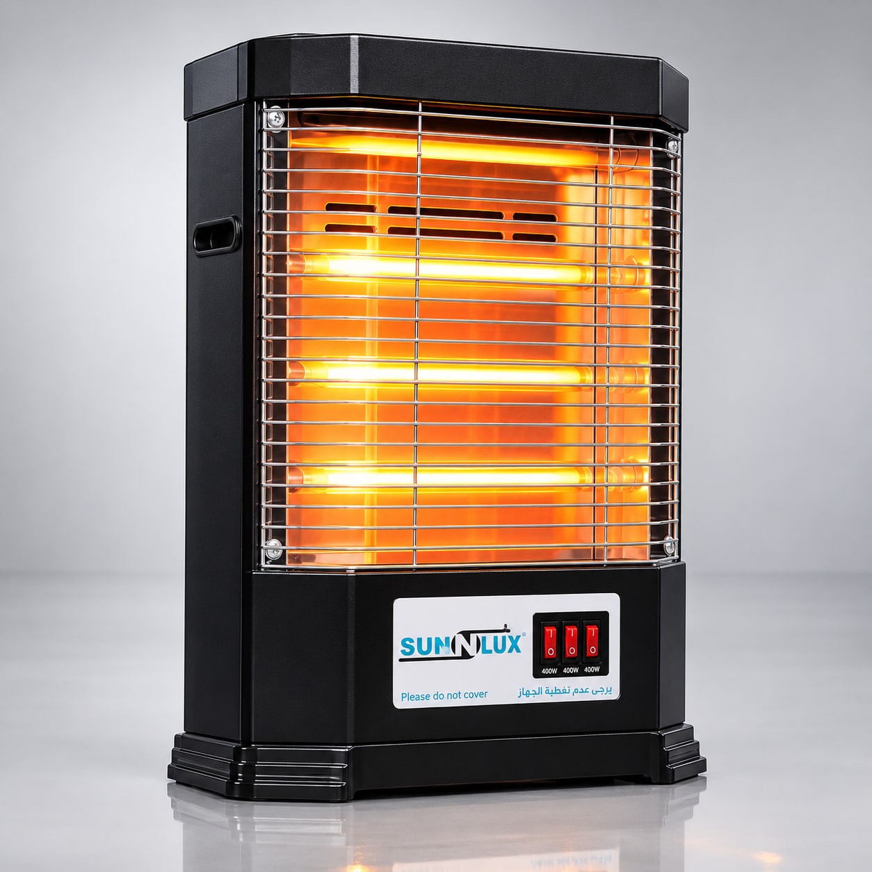 بخاری برقی تابشی 3 شعله سان لوکس مدل Max Heater MH-421S توان 1200 واتجدید