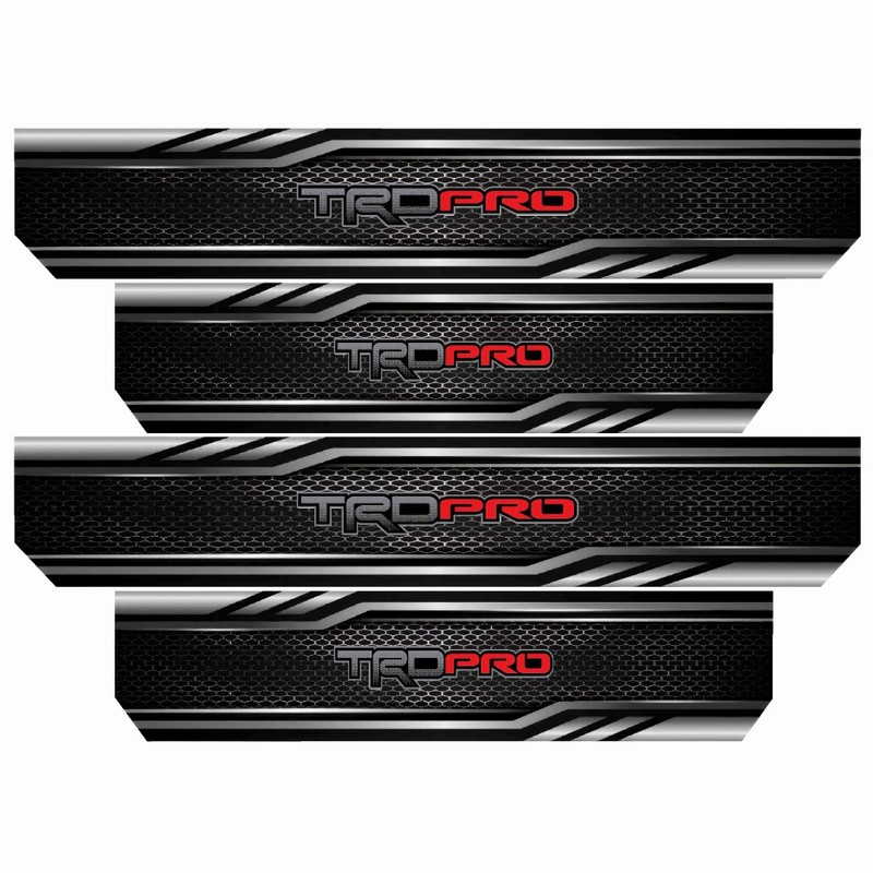 برچسب بدنه خودرو رایسان طرح TRD PRO کد SP2047 مجموعه 4 عددی اکسان استیکر