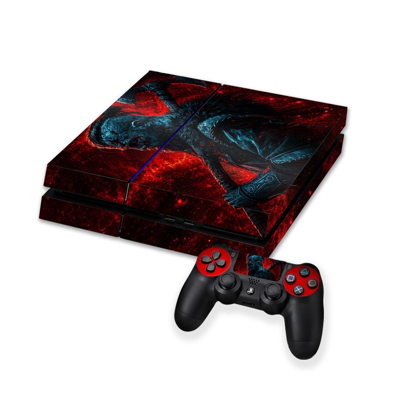 برچسب کنسول بازی پلی استیشن 4 FAT کایمون مدل god of war کد p4f053 اکسان استیکر