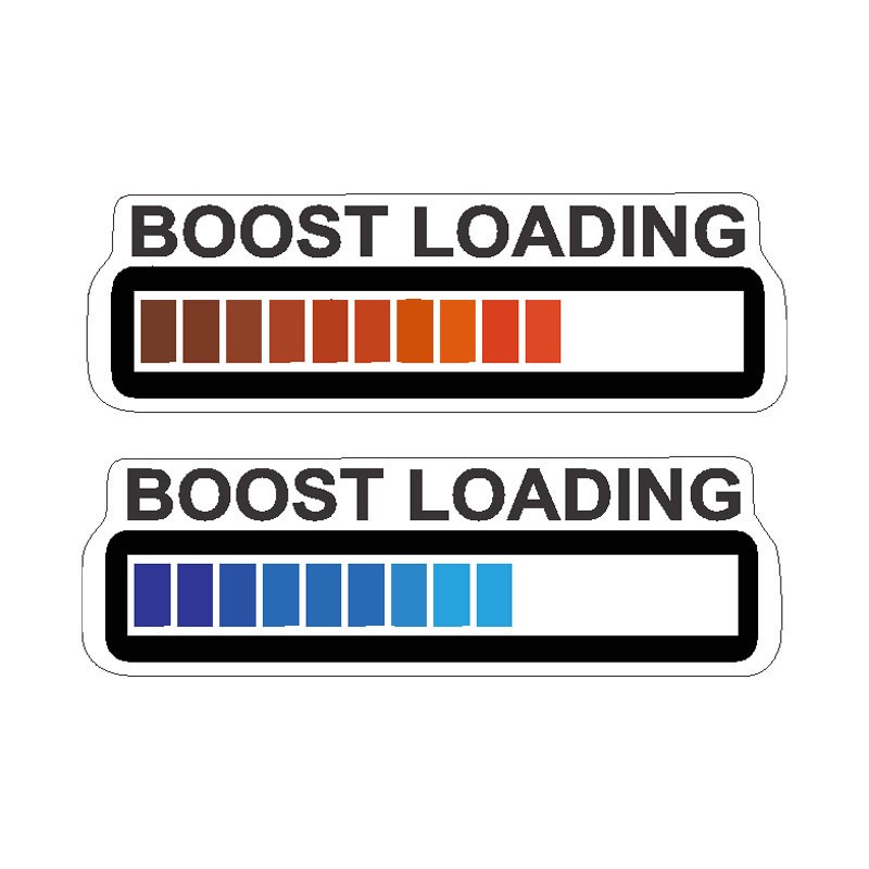 برچسب موتور سیکلت رایسان طرح Boost Loading کد sm0117 بسته دو عددی اکسان استیکر