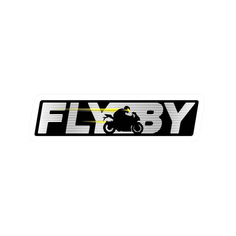 برچسب موتور سیکلت رایسان طرح FLYBY کد sm096 اکسان استیکر