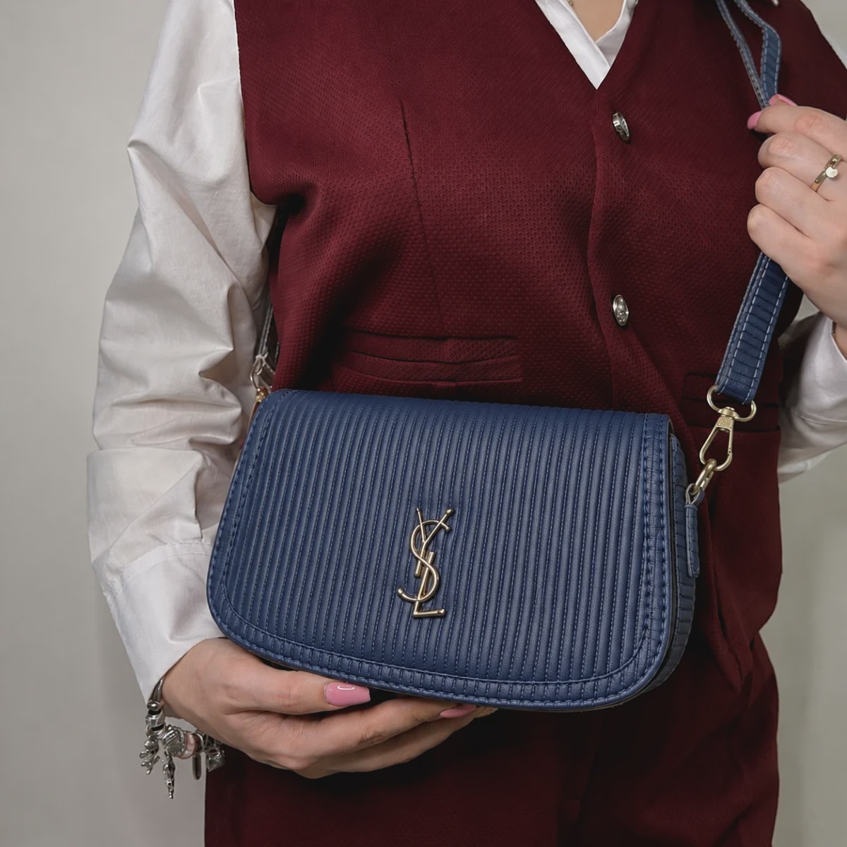 کیف پاسپورتی زنانه طرح YSL کد 2094-1جدید