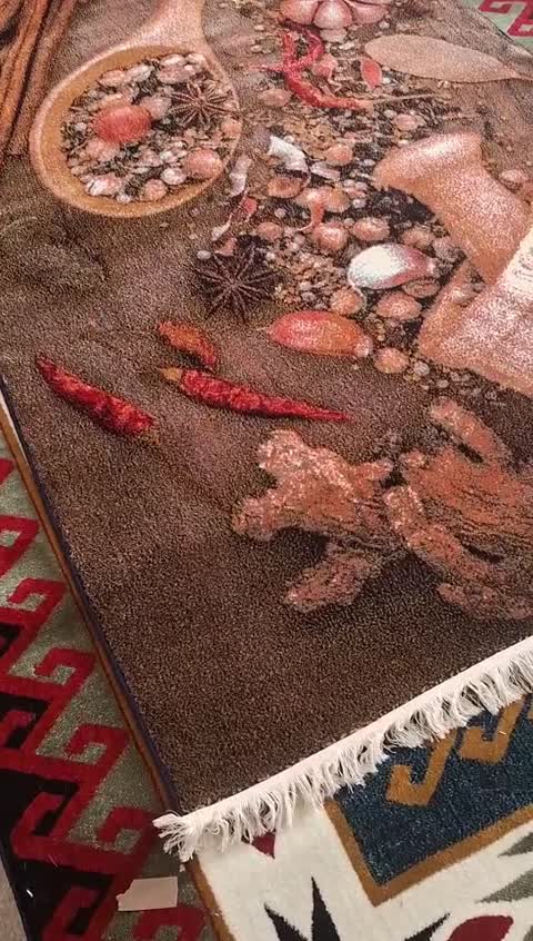 گلیم فرش پرزدار آشپزخانه گبه ماشینی4متری کد542(هزینه ارسال باخریداروپس کرایه میباشد)