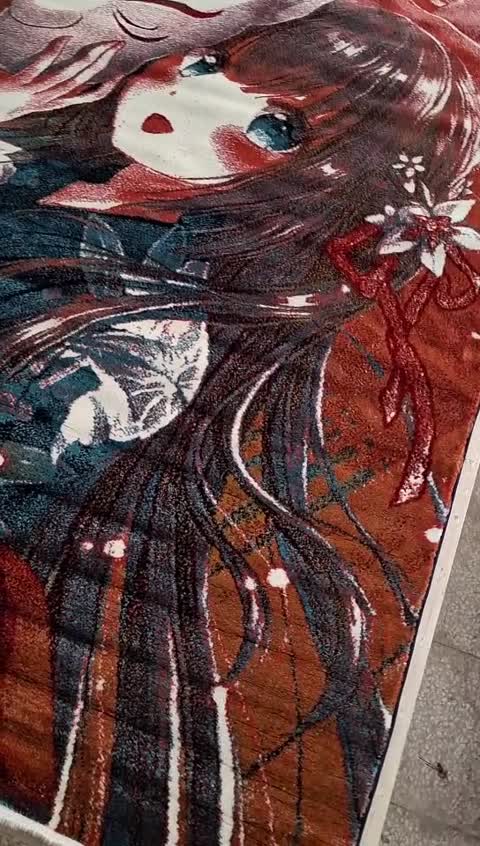 گلیم فرش پرزدار گبه عروسکی اتاق بچه 6متری کد506(هزینه ارسال باخریداروپس کرایه میباشد)