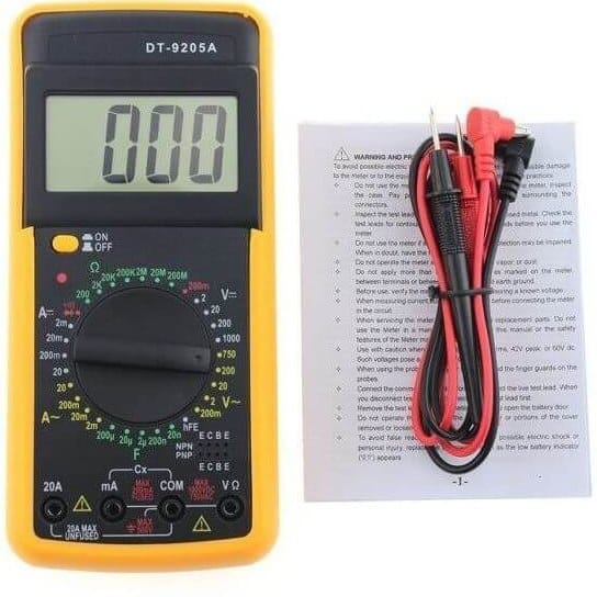 خرید مولتی متر دیجیتال DT9205 از فروشگاه شبکه برق امنیت