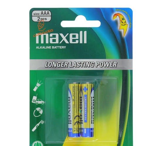 باتری نیم قلمی آلکالاین مکسل maxell دو عددیجدید