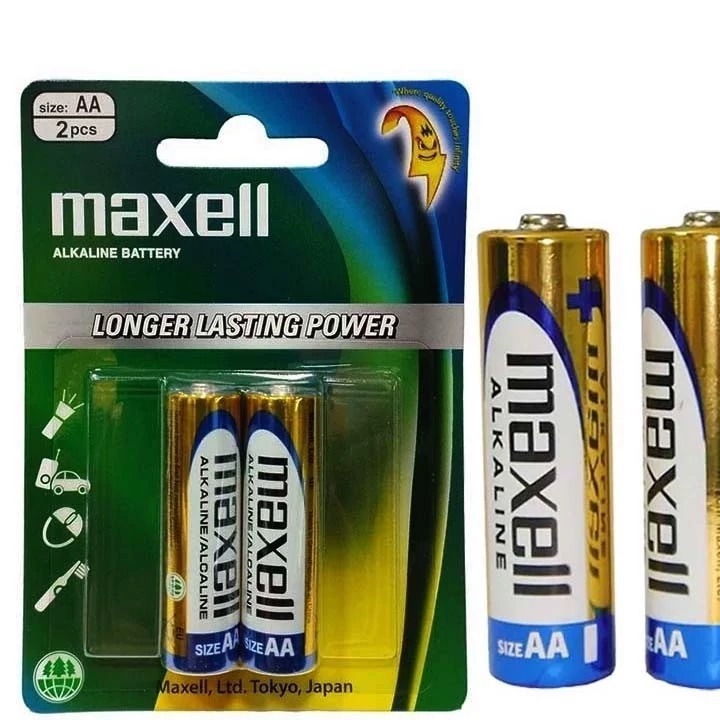 باتری قلمی آلکالاین مکسل Maxell بسته دو عددیجدید