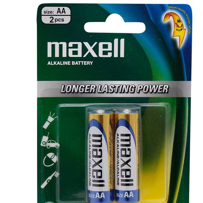 باتری قلمی آلکالاین مکسل Maxell بسته دو عددیجدید