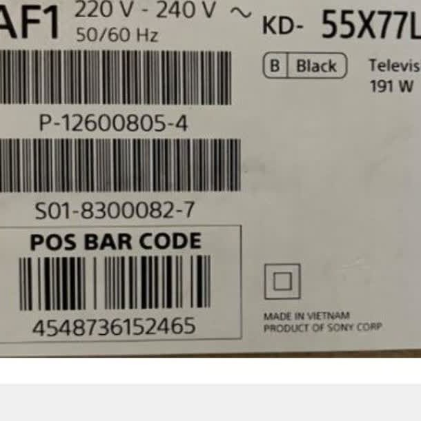 تلویزیون55Sony اینچ KD55X77Lجدید