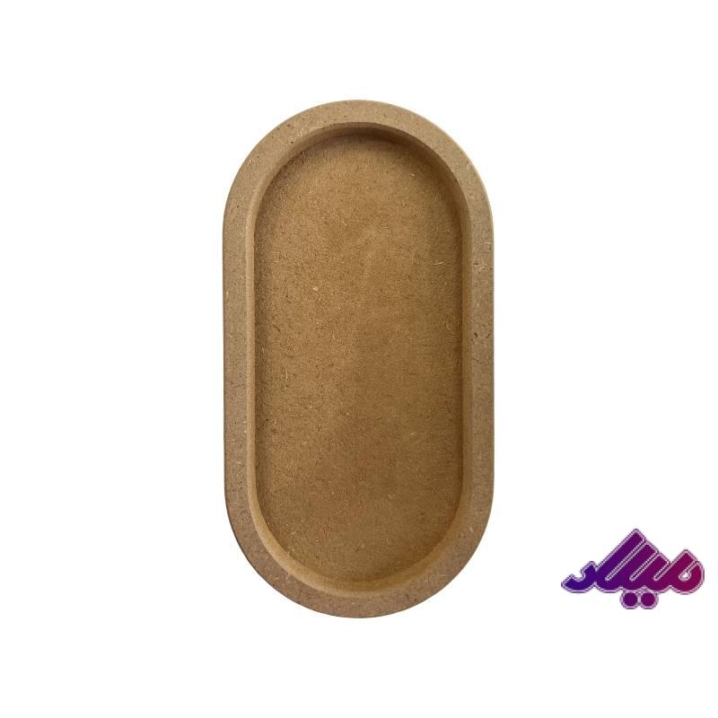 بیس MDF خام بیضی کف تراش 16 در 30 سانت