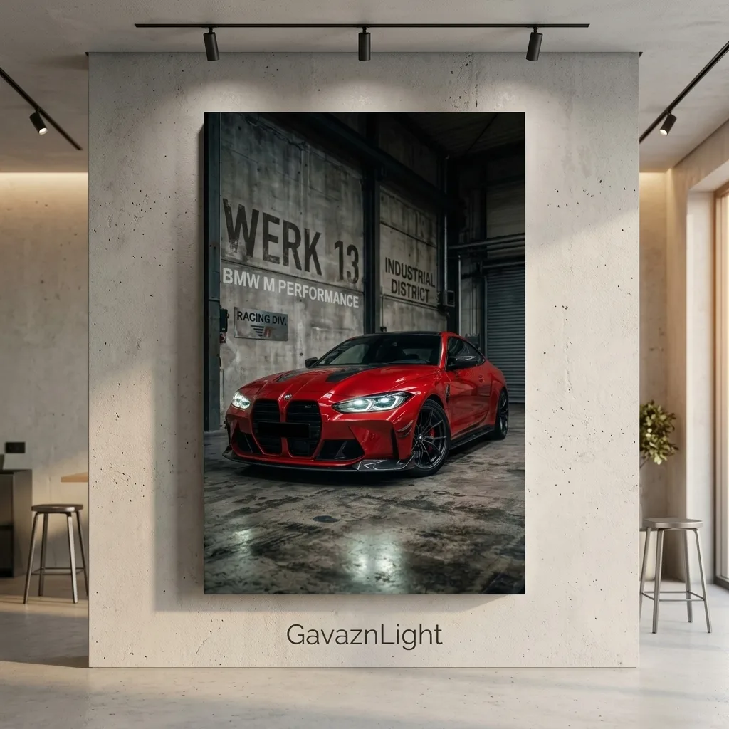 تابلو شاسی BMW M4 قرمز