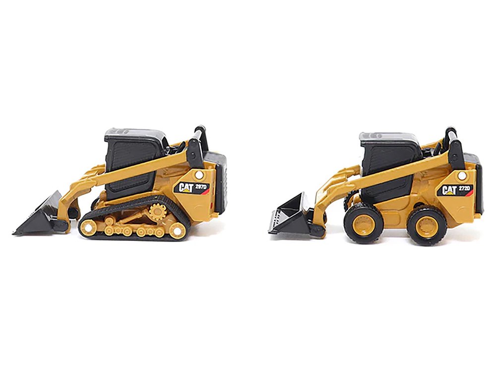 پک دوتایی ماکت فلزی بابکت و مینی لودر کاترپیلار Caterpillar مدلهای 272D2 و 297D2 مقیاس 1به64 برند Diecast Mastersجدید