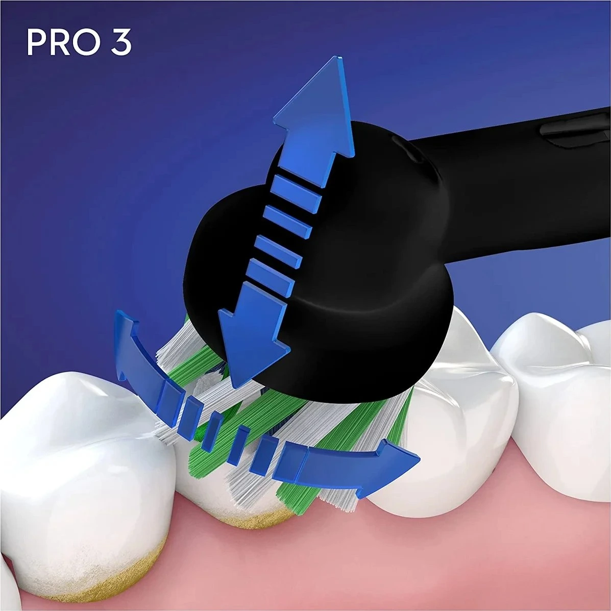 مسواک برقی Oral-B Pro 3 3900N Black/Black | پک دو نفره با فناوری 3D Cleaninجدید